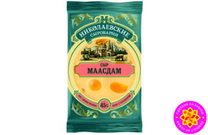 Сыр Маасдам с массовой долей жира в пересчете на сухое вещество 45,0%.