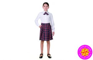 Одежда верхняя швейная третьего слоя для детей школьной и подростковой групп с торговой маркой «Экспрессия» для девочек: юбка из тканей из синтетических нитей в смеси с искусственными волокнами
