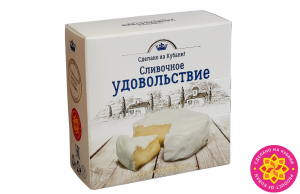 Сыр с массовой долей жира в сухом веществе 60% с белой плесенью «Сливочное удовольствие»