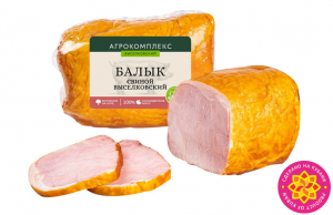 Продукт мясной из свинины копчено-вареный балык свиной «Выселковский»