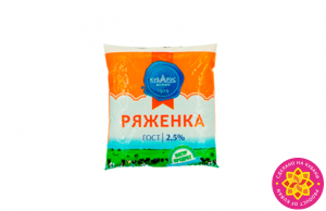 Ряженка, массовая доля жира 4,0%.